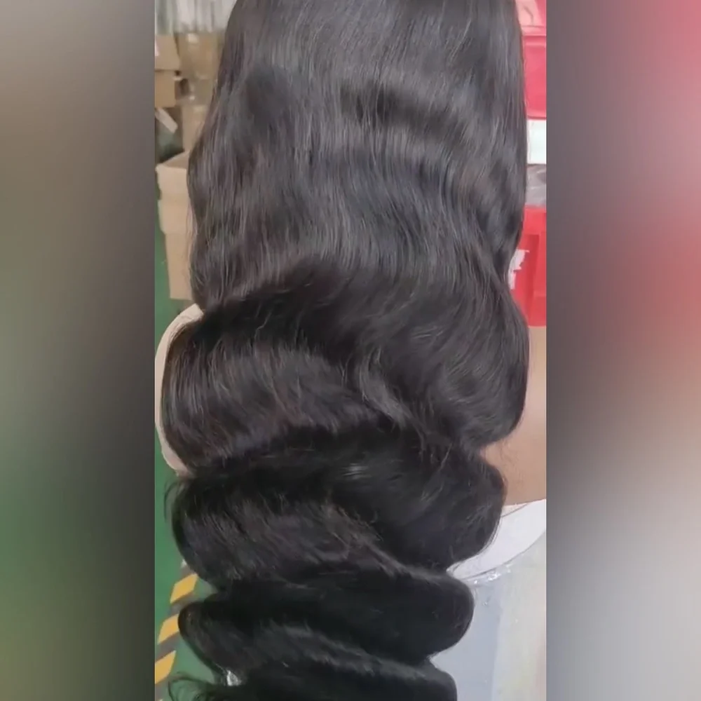 Blooming Hair 24” Pre Plucked Natural Black Lace Front Human Hair Bleach…